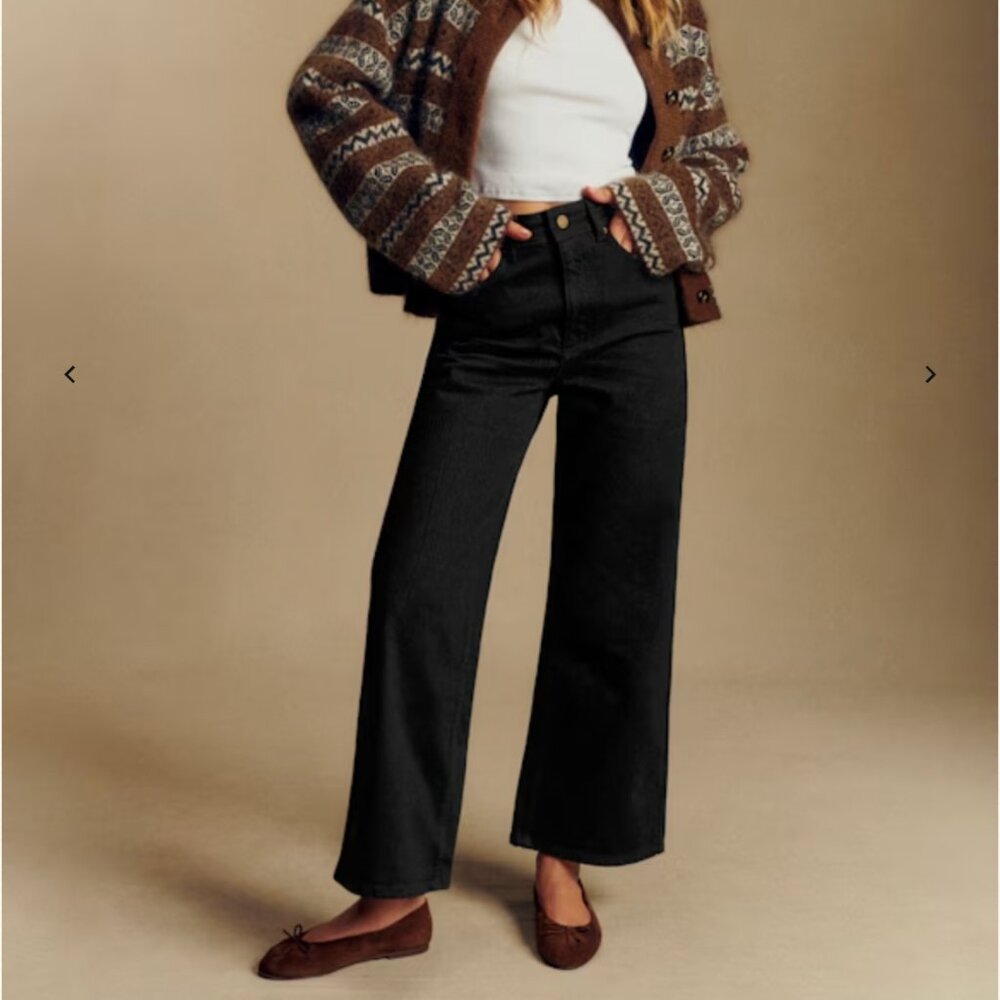 Sezane Le Crop Black - Size 2